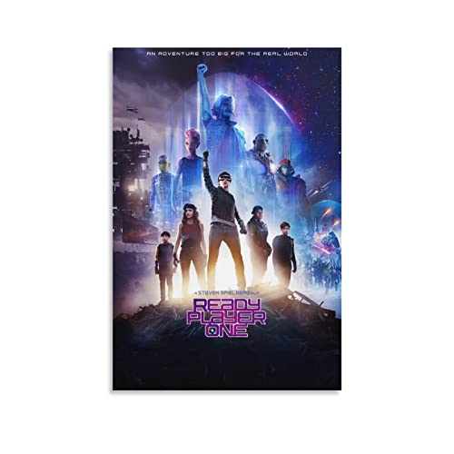 Poster de film Ready Player One Sci-fi Adventure - Décoration murale - Pour salon, chambre à coucher - 20 x 30 cm