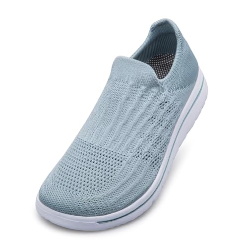 Womens Walking Sneakers Wide Toe Flat Lightweight Breathable Comfortable Casual