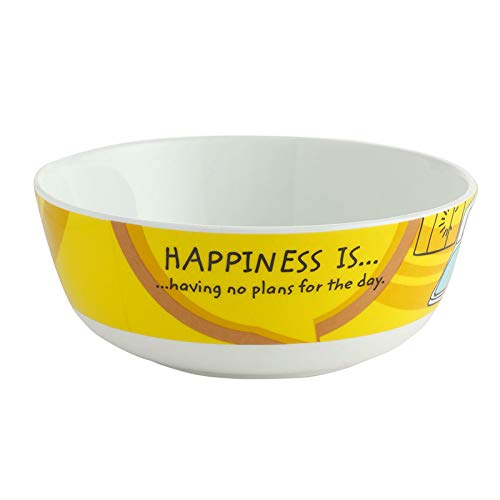 Clay Craft Ceramic Happiness Is Snack/Cereal Bowl, Multicolour, Set Of 4 2