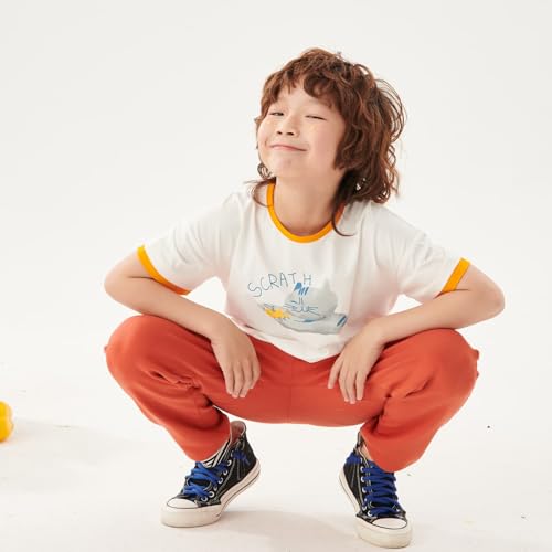 Organic Cotton Kids Jogger Pants, Soft and Breathable Sweatpants for Boys4