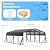 20x20FT Heavy Duty Metal Carport - Reinforced Galvanized Carport Canopy for All-Weather Shelter, Enhanced Wind Resistance for Boats, Cars, Trucks, and Tractors