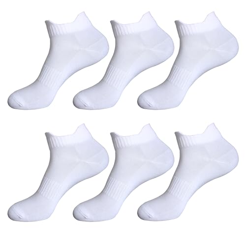 Image of Womens Anti Odor Breathable Moisture Wicking Sports Cotton Low Cut /Quarter Crew Socks for Athletes Foot