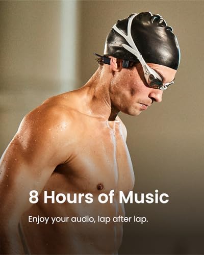 SHOKZ OpenSwim(formerly Xtrainerz) Swimming MP3 Headphones, Open-Ear Bone Conduction Headset, IP68 Waterproof, 4 GB Memory, MP3 Player For Swimming, Surfing, Running【No Bluetooth】（Black Diamond） - 7