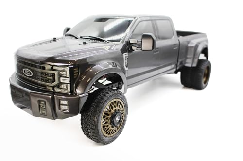 Image of Helidirect CEN Racing 1 /10 RC Crawler - F-450 SD KG1 Wheel Edition 4WD RTR Truck, All-Terrain, Water-Proof, Axial SCX10 for RC Hobbyists, Grey Titanium
