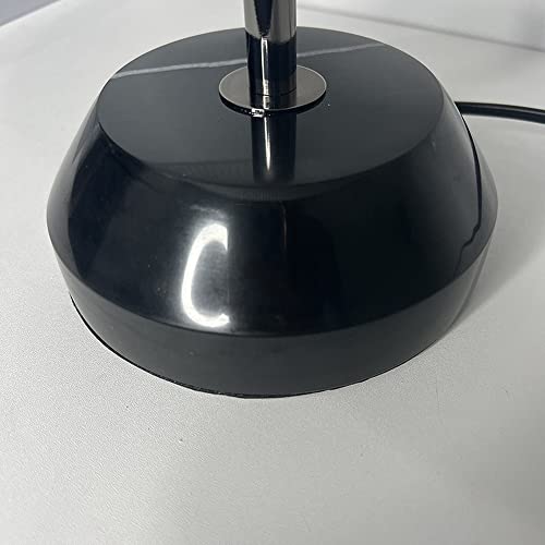 Lampada da comodino in vetro della metà del secolo, lampada da tavolo traslucida, lampada da tavolo laterale, con paralume in vetro e base in marmo, per camera da letto, soggiorno, studio dell'ufficio - Image 7