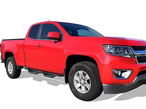 Barandillas tubulares negras 6 pulgadas para Chevy Colorado miniatura 6