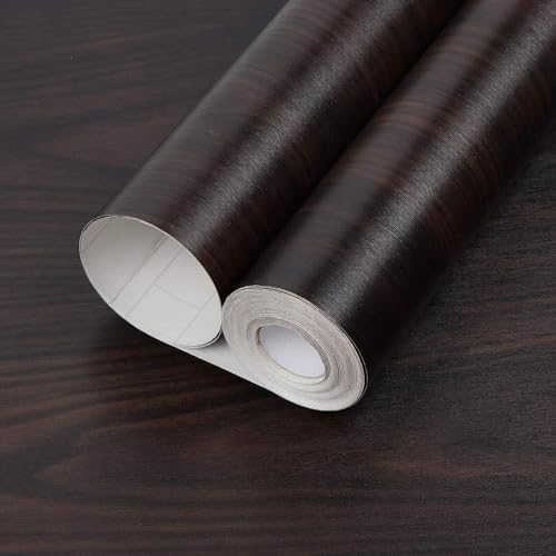 Image of WISDOM Brown Rustic Wooden Wallpaper (1 Feet X 4 Feet)