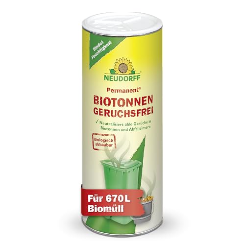 Neudorff Permanent Biotonnen GeruchsFrei Neutralisiert üble Gerüche und reduziert die Schimmelbildung in Biotonnen biologisch abbaubar 500g