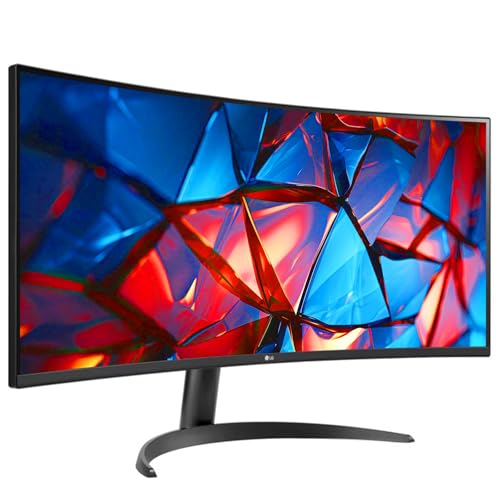 Image of LG 34 Inch UltraWide Monitor, WQHD (3440x1440) Curved Display, 100Hz, sRGB 99%, HDR10, Dynamic Action Sync, Black Stabilizer, PBP, Dual Controller,Auto Input Switch, 1 x DisplayPort, 2 x HDMI, Black