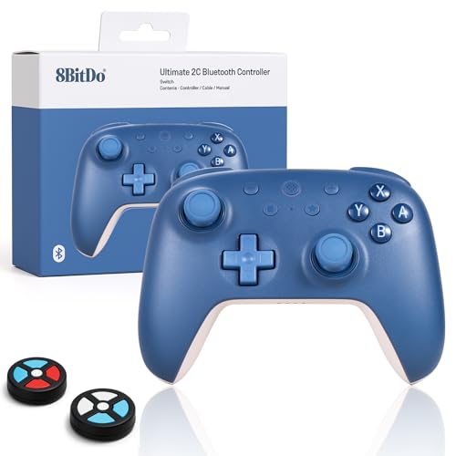8Bitdo-Ultimate-2C-Bluetooth-Controller-for-SwitchSwitch-2-Wireless-Gaming-Controller-with-Hall-Effect-Joysticks-6-Axis-Motion-Control-Remappable-L4R4-Bumpers-Turbo-FunctionDark-Blue 8Bitdo Ultimate 2C Bluetooth Controller for Switch/Switch 2 - Wireless Gaming Controller with Hall Effect Joysticks, 6-Axis Motion Control, Remappable L4/R4 Bumpers & Turbo Function(Dark Blue) - Image 1