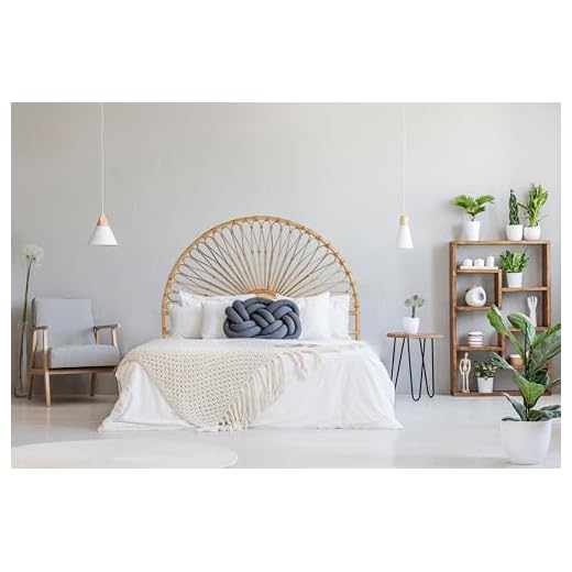 Creative Co-Op Rattan Sunrise Design, Queen-Size Headboard