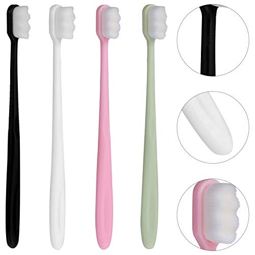 Healifty 8 escovas de dentes extramacias, escovas de dentes manuais para crianças e adultos