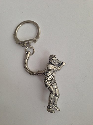 Porte-clés serpent joueur de tennis S8 en étain pour organiser vos clés de vestiaire