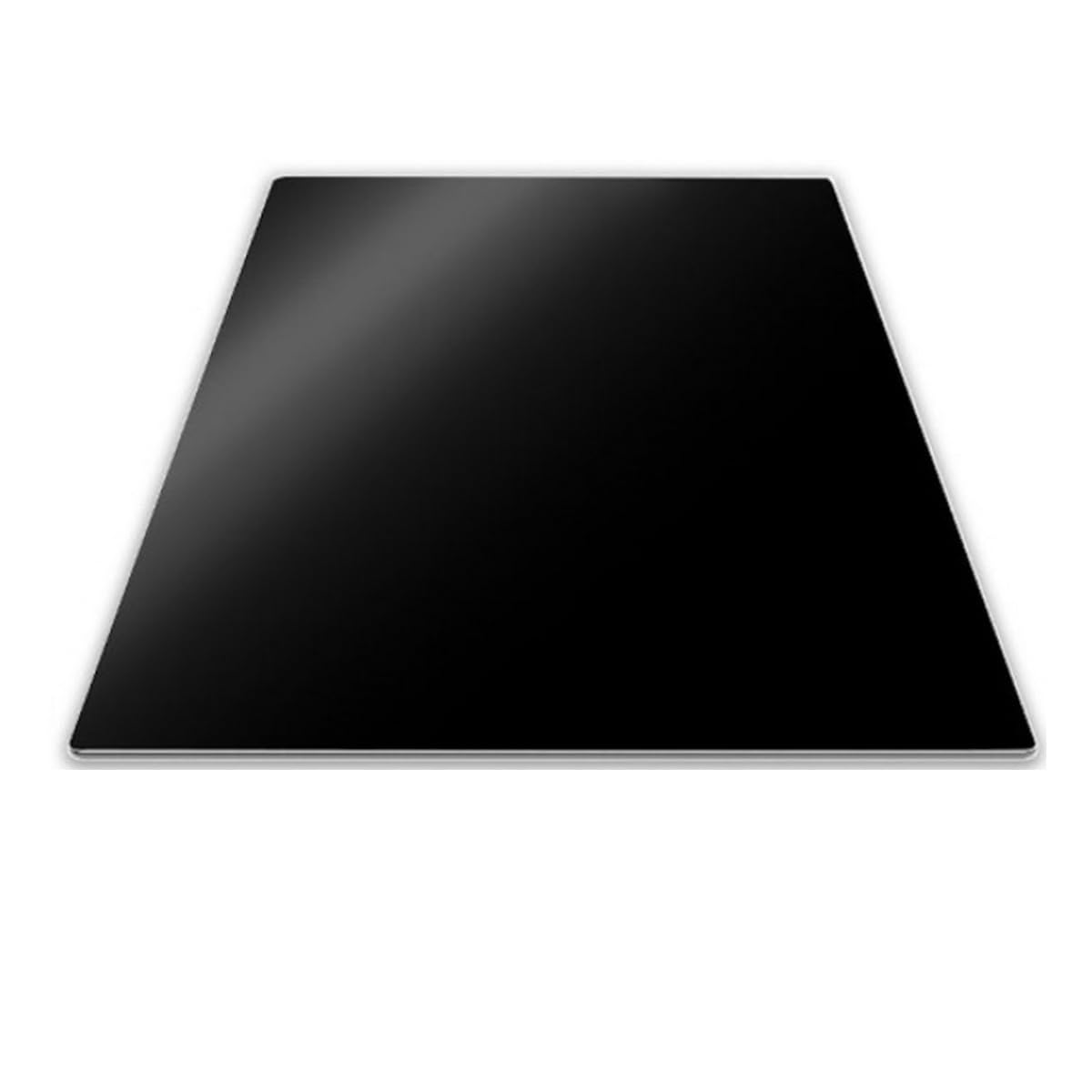 Pebbly 99-14PPBIG Tabla de protección para Placa de Cocina, Cristal Templado, 57 x 50 cm, Color Negro