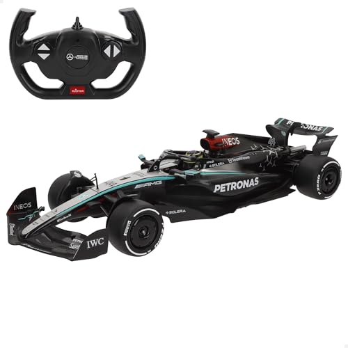 ColorBaby RASTAR Coche RC Mercedes AMG W15 E Performance 2024, Escala 1:12, Réplica Oficial, Fórmula 1, Mando radiocontrol, Detalles fieles, Juguete colección, para niños y niñas Desde 6 años (41368)