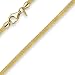 Produktbild 3mm Strickcollier Kette Halsreif 585 Gold Gelbgold 42cm Damen Goldkette