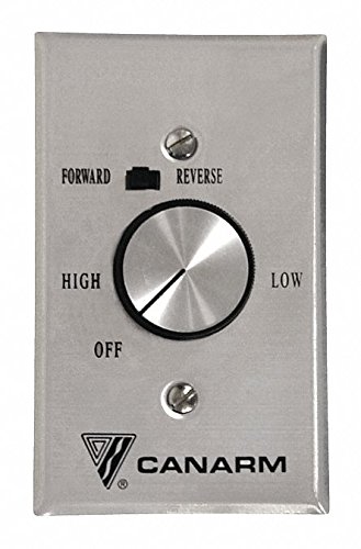 CANARM Fan Control, Rotary, 120V, 5A