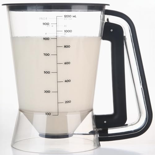 GAGAQI Pancake Batter Dispenser 5 Cup with Sturdy Handle,Batter Separator for...