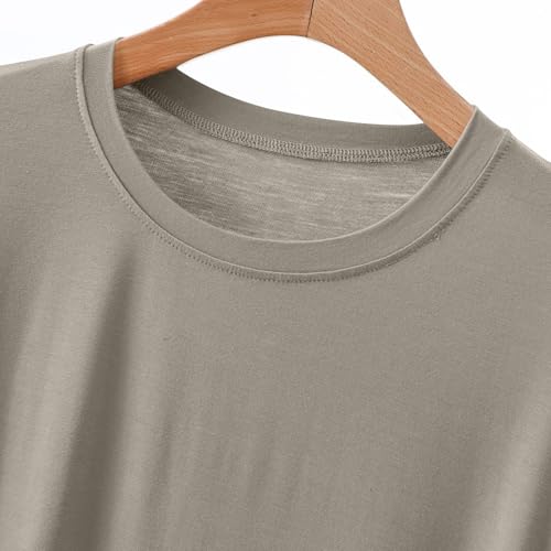 Xiaojmake Mens Sleep Sets 2 Pieces Modal Pajamas Set Ultra Soft Sleepwear Short Sleeve Top & Shorts Bottom Comfy Lounge Set 5