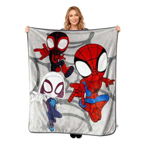 Spider Blanket Cartoon Printing Cute Throw Blanket 50x60 Inches Soft Cozy Flannel Fleece Blanket for Bed Couch Sofa Travel