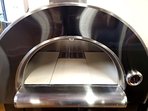 3-Piece-Pizza-Oven-Black-Stainless-Steel-6-Burner-and-Black-Marble-Top-Modular-Island-BBQ-Outdoor-Electric-Propane-Grill-Kitchen-with-Refrigerator-Sink-Side-Burner-LED-Lights-on-Knobs-and-Protective-G