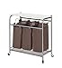 StorageManiac 3 Lift-off Bags Laundry Sorter with Foldable Ironing Board, Multifunctional Laundry Cart