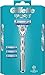 Price comparison product image Gillette Mach3 Turbo Razor for Men + 3 Stronger-Than-Steel Refill Blades