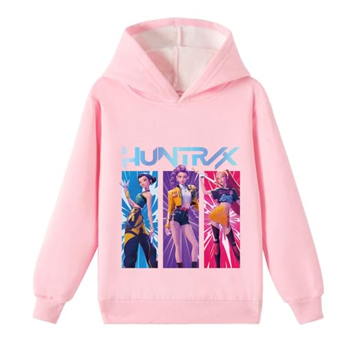 DianShao Kpop Huntrix - Sudadera estilo streetwear hip-hop con capucha de forro polar...