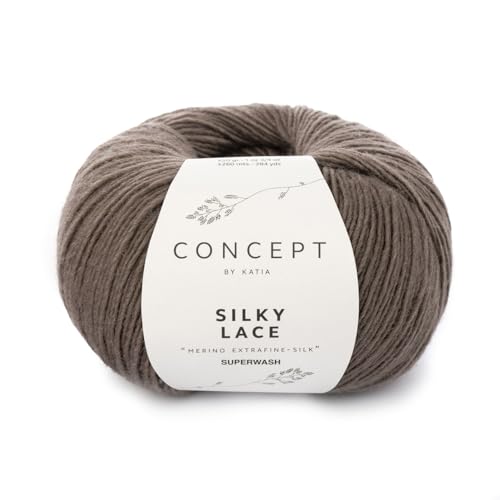 Katia Silky Lace Concept Pelote de laine 50 g/env. 260 m Couleur : VisĂłn (150)