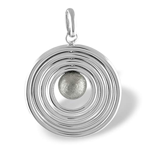Starborn Muonionalusta Meteorite Orbit Sterling Silver Pendant2