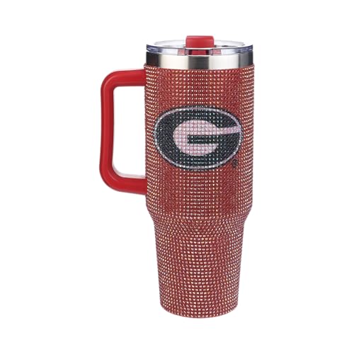 Image of The Memory Company Officially Licensed 40oz TC Bling Game Day Tumbler with Vintage Logo, University of Georgia