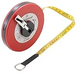 einklappbare Handkurbel Kraftmann 50880  Rollbandmaß  20 m  Breite 12,5 mm  Fiberglas  beideitsig markiert, Meter-Skala