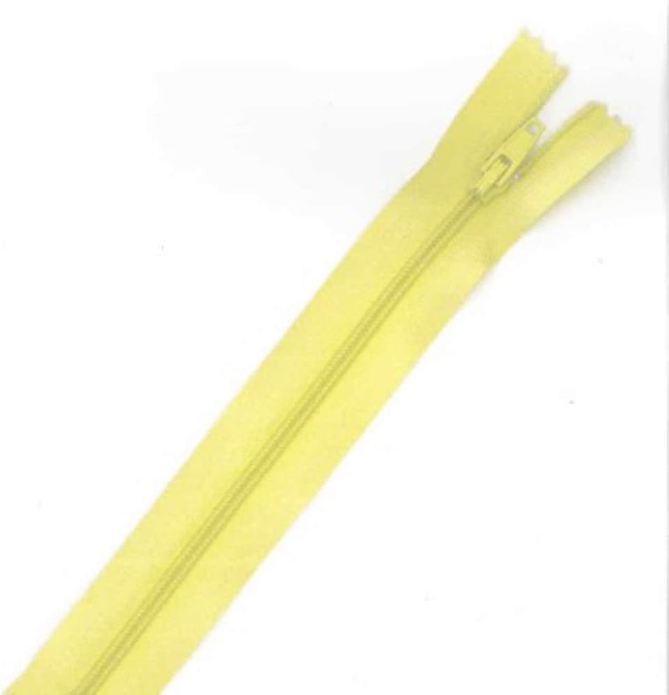 Plush Addict No.3 Close Ended Strong Nylon Zip Fastener for Sewing, Crafts, Clothing and Accessories – Bright Yellow – 6″ / 15cm