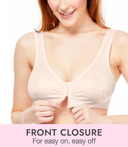 image for Carole Martin Full-Freedom Comfort Front Closure Bra for Women, Wirele