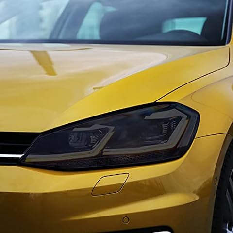 Teptdirio Car Headlight Protective Film Taillight Tint TPU Sticker,For Compatible with Volkswagen VW Golf 7 MK7 2012-2019 Accessories Cover