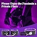 BDSM Sex Bondage Kit Restraints - 12PCS Sets with Adjustable Handcuffs Collar Ankle Cuff Blindfold Feather Tickler Anal Plug Adult Games Sex Toys for Men Women Couples Purple