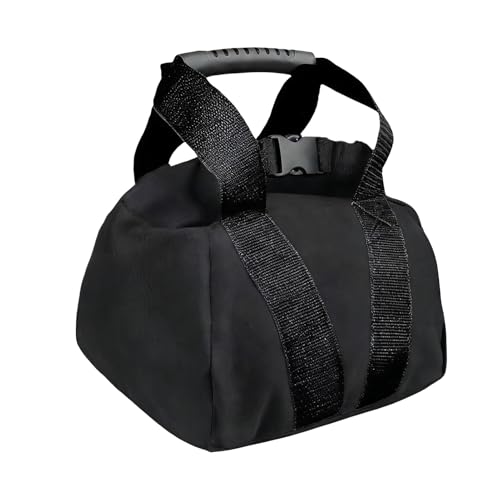 Robuuste trainingszandzak van 0 tot 15,9 kg, fitnesszandzak met handvat, voor dames en heren, voor krachttraining, gewichtheffen, yoga, sport, sportschool