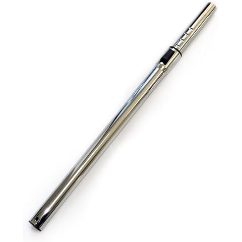 IZSOHHOME Replacement Vacuum Wand Hose,for Central Vacuums with Adjustable Length, Plated Chrome,32mm(1-1/4inch) with 1 Adapter (Not for Miele) Cover