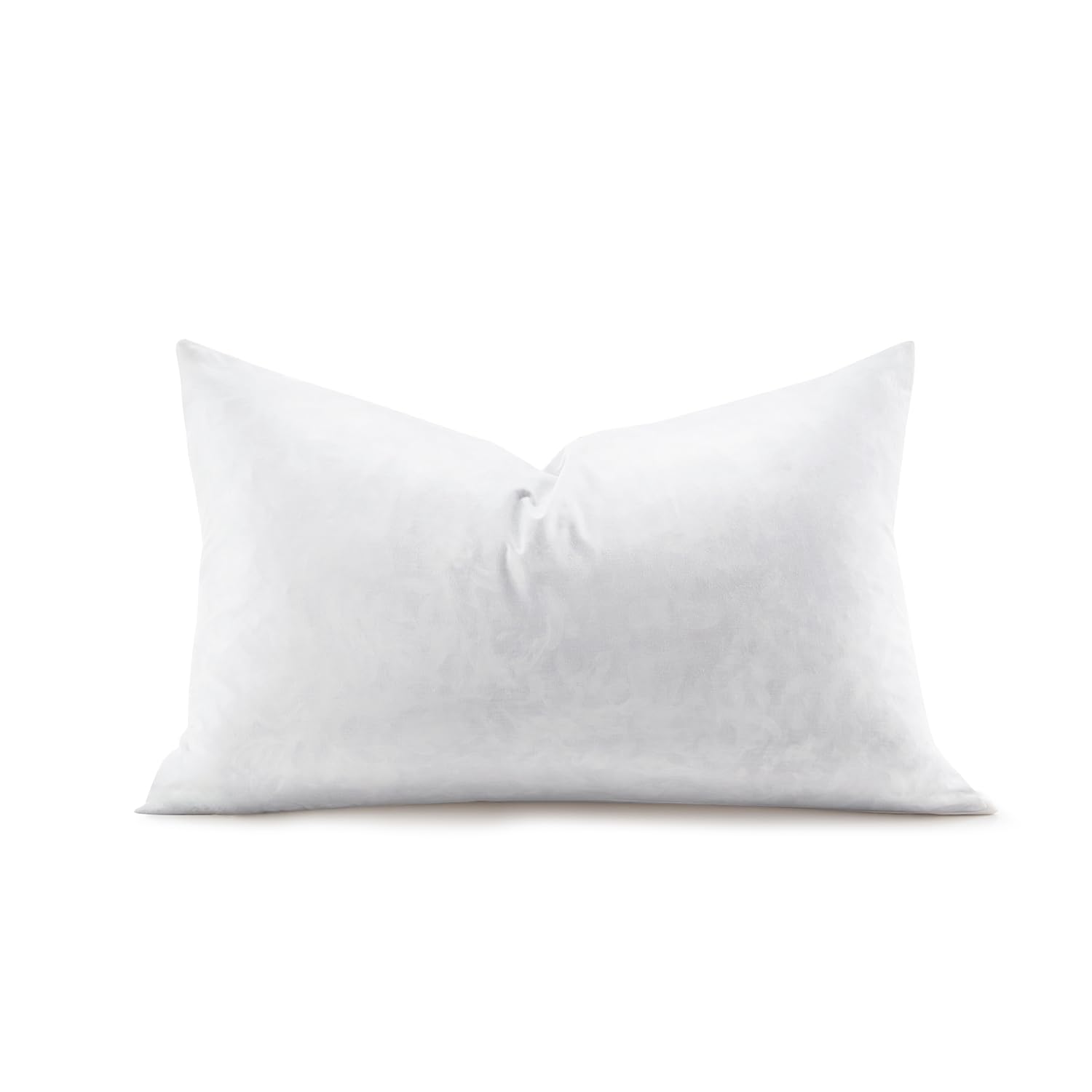 Swandream Feather Rectangle Lumbar Pillow Insert Soft Fluffy 12 x 20 Inches Decorative Throw Pillow Insert for Bed