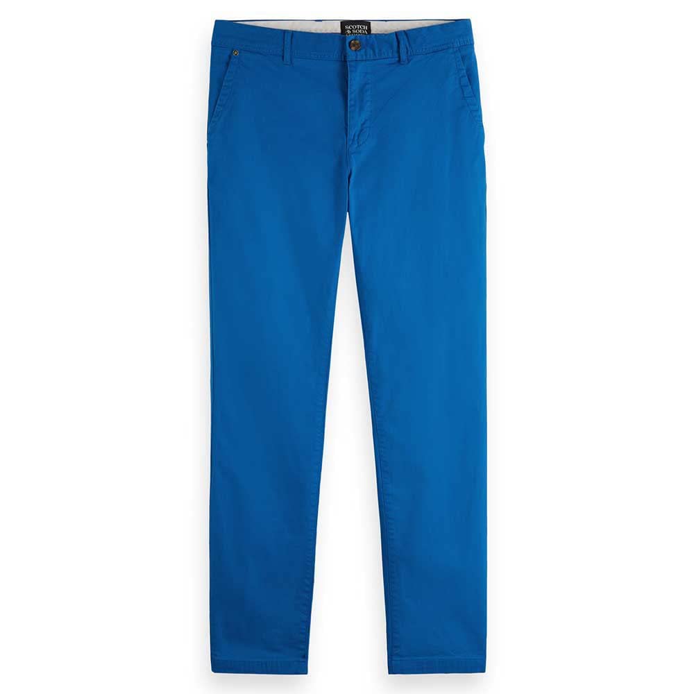 Scotch & Soda Herren Essentials- Stuart Seasonal Extension Chino Pants, Riviera Blue 5538, 32W / 30L EU