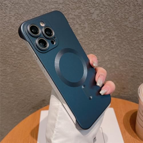 Coque sans cadre pour iPhone 14 Pro Max idéale pour chargeur magnétique et protection photo