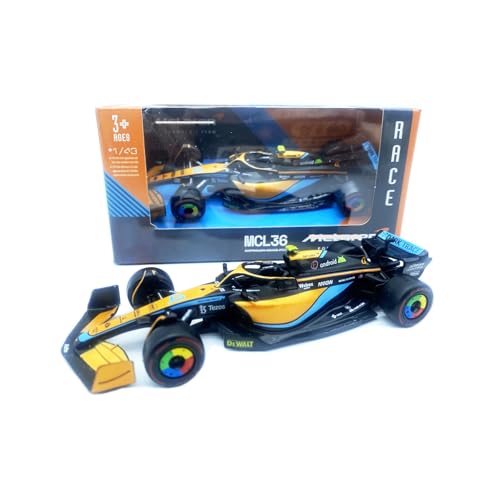 Modelo de vehículo Bburago 1:43 F1 MCL36#4 Lando Norris 2022 miniatura 6