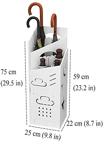 Support de porte-parapluie intérieur avec bac pour rangement de bâtons de marche - 2