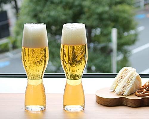 Image of Melbify Craft Beer Glasses | Set of 2 | 500 ml | Pilsner Craft Beer Glass | Tall Glass | Perfect for Serving Beer, Mocktails, Cocktails, Juices
