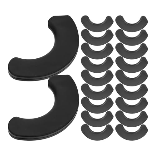 GARVALON 20 piezas Unidades Almohadillas Protectoras para Mancuernas Antideslizantes y Amortiguadoras Accesorios Fitness para Gimnasio Casa Protección para Discos y Barras de Pesas