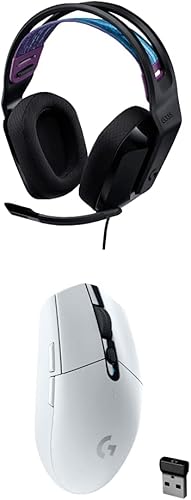 Logitech G Auriculares para juegos con cable 335, con micrófono abatible para silenciar, Logitech G305 Lightspeed Wireless Gaming Mouse