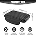 QKDS Car Armrest Cover with Storage Pockets, Waterproof Leather Center Console Protector, Leather Memory Foam Car Armrest Booster Pads Suitable for Most Vehicles, SUVs, Trucks, Cars(Black)