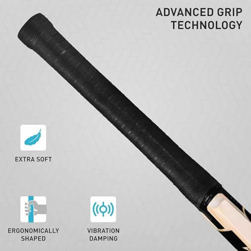 Image of GM Noir 333 English Willow Cricket Bat for Men and Women | Full Size | Short Handle | Lightweight | Free Cover