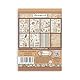 Stamperia - Washi Pad for Scrapbooking, Albums, Card Making, Bullet Journalling and More, Translucent and Easy to Cut, Acid Free, Perfect for Hobbies, Crafts, and Gifting (Fortune) (A5) (8 Sheets)