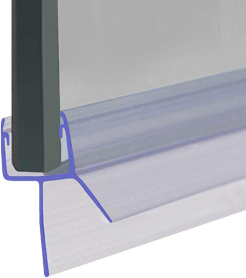 Shower Seal for Screens, Doors or Panels | Fits 8, 9 or 10mm Glass | Straight Fin Shape | Seals Gaps of Up to 12mm | 80cm, 90cm, 140cm or 2m Long | SEAL010 (80cm)